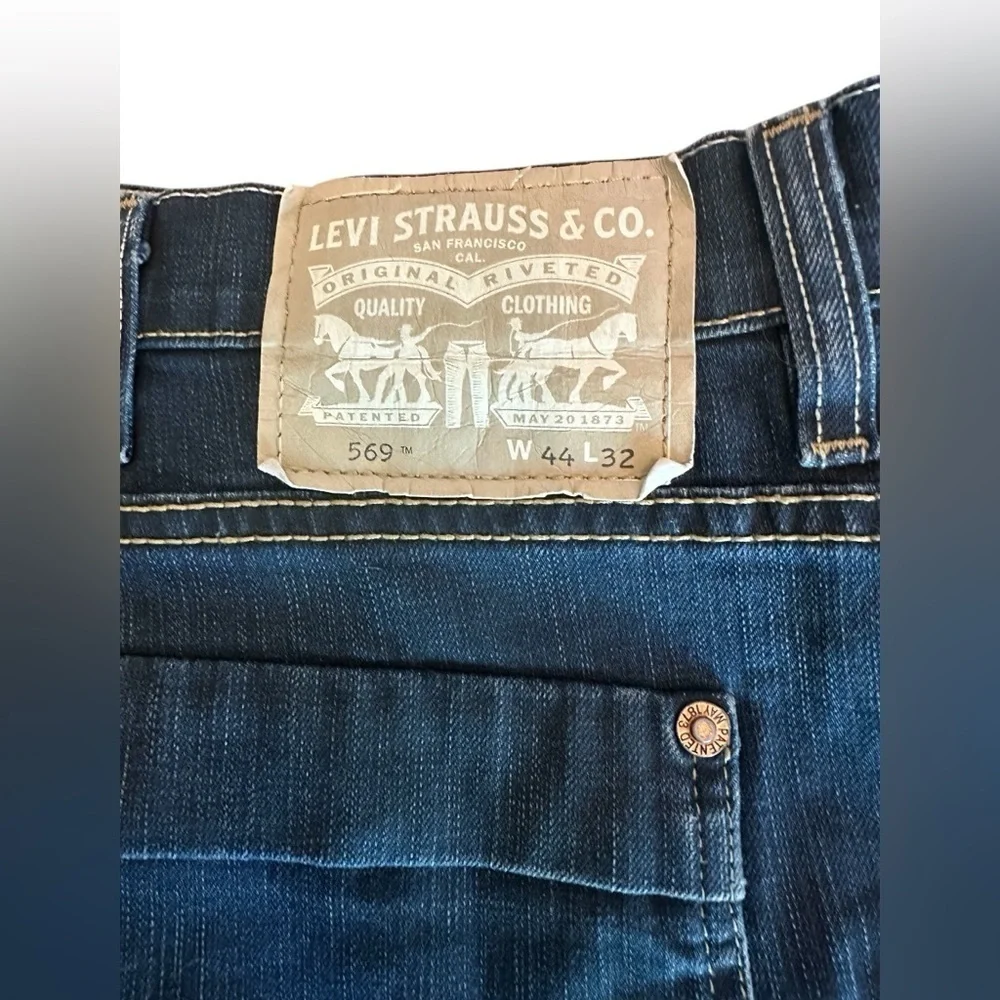 Levi’s 569 Loose Straight Fit Jeans - Mens Size 44 x 32 - Dark Wash